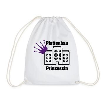 Plattenbauprinzessin 1 0 - Turnbeutel - Weiß - Vorne