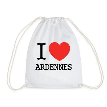 I LOVE ARDENNES - Sac de sport léger - blanc - Devant