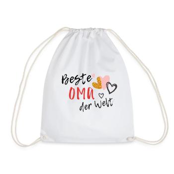 beste Oma der Welt - Turnbeutel - Weiß - Vorne