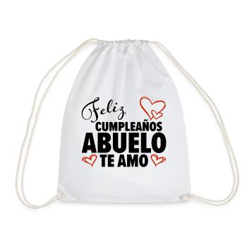 Geburtstag Opa Spanien Te Amo Baby Geschenk - Turnbeutel - Weiß - Vorne