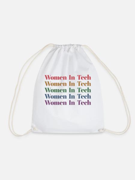 Frauen in Tech Software Entwickler Lehrer Geschenk - Turnbeutel - Weiß