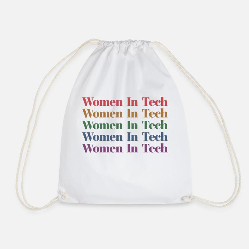 Frauen in Tech Software Entwickler Lehrer Geschenk - Turnbeutel - Weiß