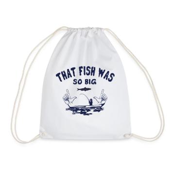 Le poisson était si gros - Sac de sport léger - blanc - Devant
