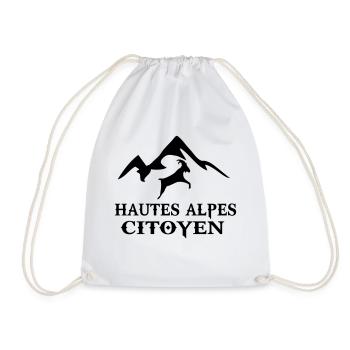 hautes alpes citoyen! citation humour - Sac de sport léger - blanc - Devant