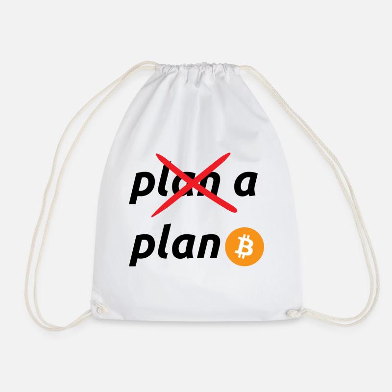 plan b bitcoin - Turnbeutel - Weiß