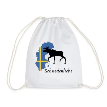 Schwedenliebe Elch - Turnbeutel - Weiß - Vorne