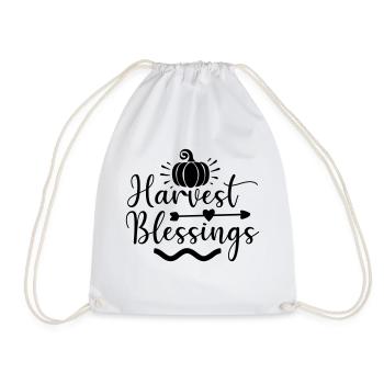 Harvest Blessings - Drawstring Bag - white - Front