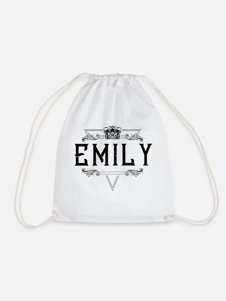 Emily Name - Turnbeutel - Weiß