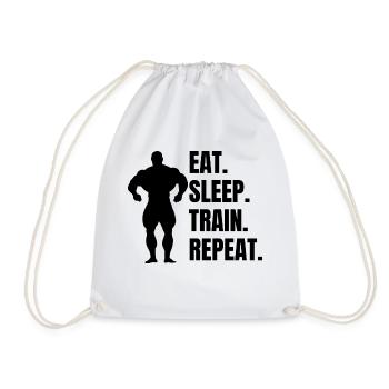Bodybuilder Strength Training Fitness Muscle Athlète - Sac de sport léger - blanc - Devant