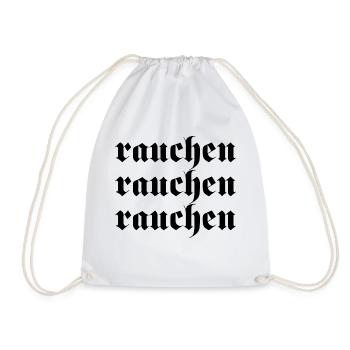 Rauchen - Turnbeutel - Weiß - Vorne