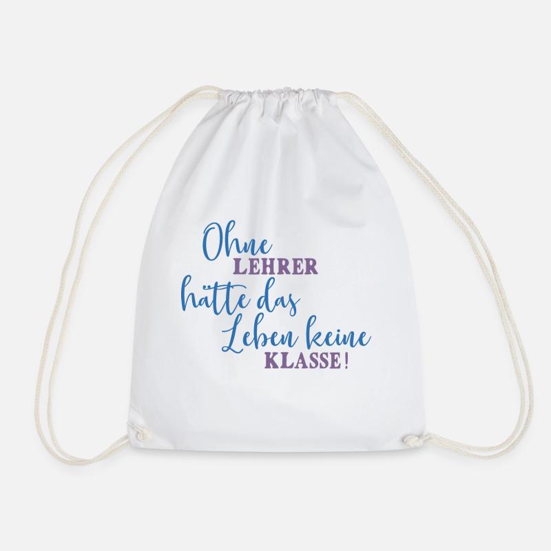 Lustige lehrer geschenke - Turnbeutel - Weiß