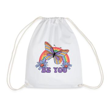 Schwul Lesbisch Regenbogen T-Shirt Geschenkidee - Turnbeutel - Weiß - Vorne