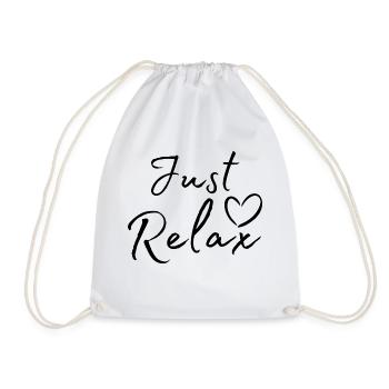 Just Relax - Drawstring Bag - white - Front
