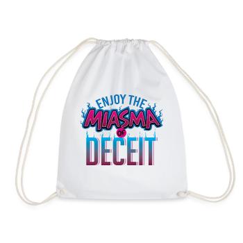Miasma of Deceit - Drawstring Bag - white - Front