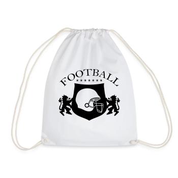 football helmet - Turnbeutel - Weiß - Vorne