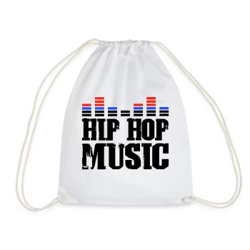 Hip Hop Music - Drawstring Bag - white - Front