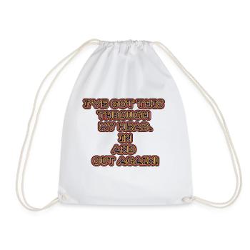 Design drôle et non réfléchi / dictons drôles - Sac de sport léger - blanc - Devant