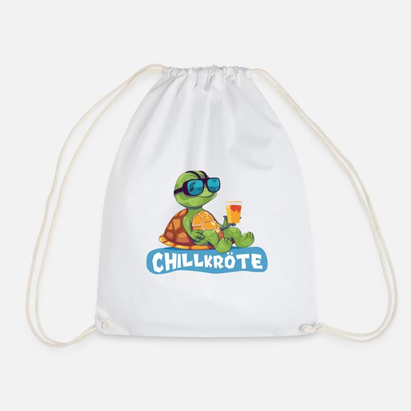 Chillkröte - Turnbeutel - Weiß