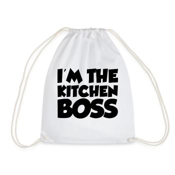 I'm The Kitchen Boss - Drawstring Bag - white - Front
