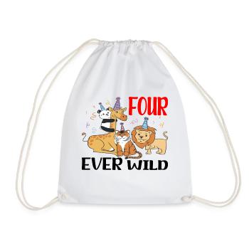 Four Ever Wild 41 - Turnbeutel - Weiß - Vorne