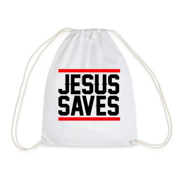 Jésus sauve - Sac de sport léger - blanc - Devant