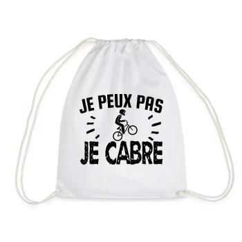 je peux pas je cabre - Sac de sport léger - blanc - Devant