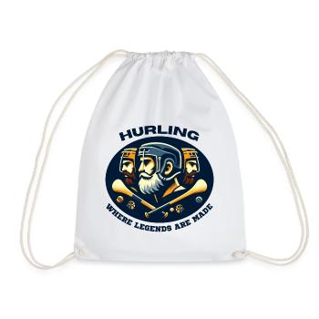 Hurling : Là où les légendes sont créées - Sac de sport léger - blanc - Devant