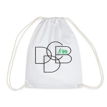 D.D.C.B - Daily Driven Cargo Bikers - Drawstring Bag - white - Front