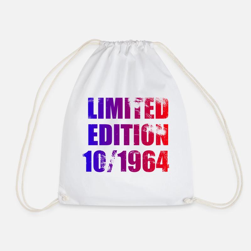 60. Geburtstag Limited Edition 10/1964 - Turnbeutel - Weiß