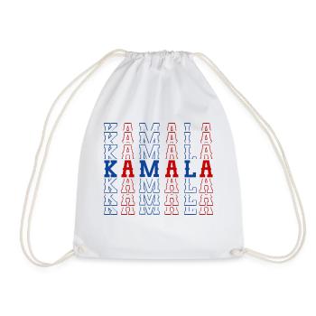 KAMALA HARRIS America - Drawstring Bag - white - Front