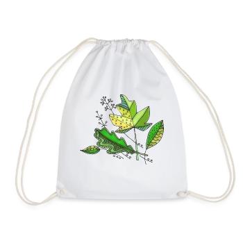 List - Drawstring Bag - white - Front