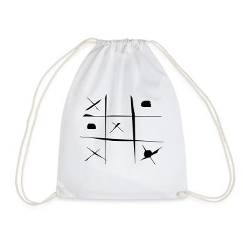 TicTacToe - Turnbeutel - Weiß - Vorne