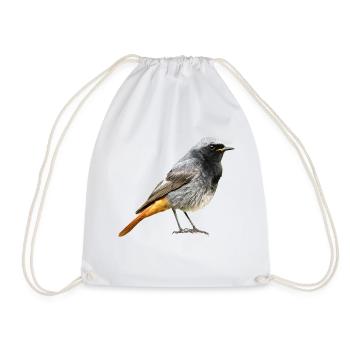 Redtail Robin - Drawstring Bag - white - Front
