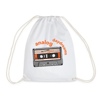Vintage analog mixtape - Turnbeutel - Weiß - Vorne