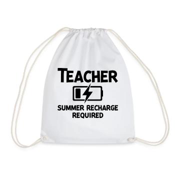 Recharge d’été pour les enseignants - Sac de sport léger - blanc - Devant