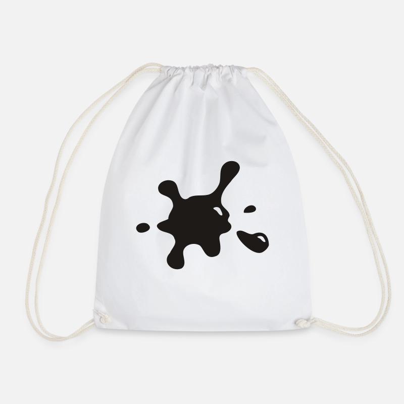 inkblot - Drawstring Bag - white