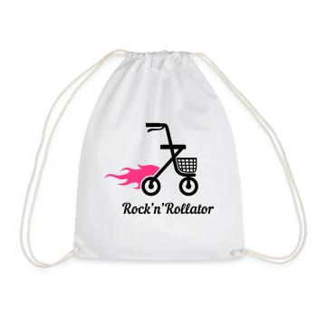 Rock 'n' Rollator - Turnbeutel - Weiß - Vorne
