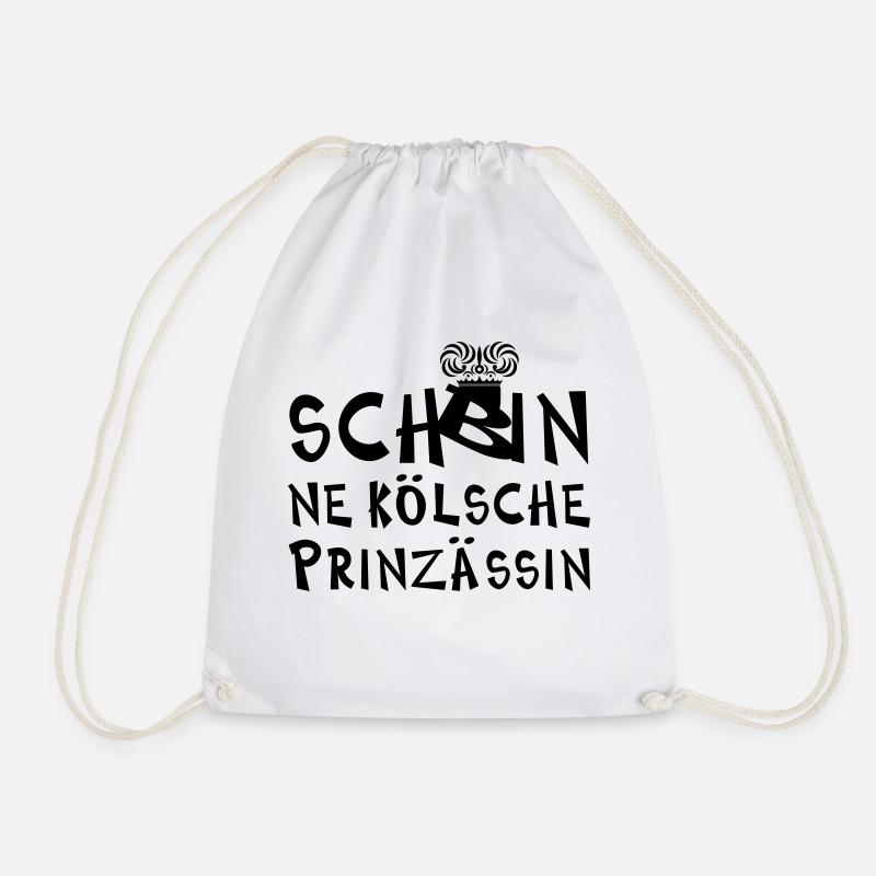 kölsche Prinzessin - Turnbeutel - Weiß
