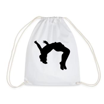 Backflip, Rückwärtsalto - Turnbeutel - Weiß - Vorne