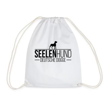 DEUTSCHE DOGGE Seelenhund - Turnbeutel - Weiß - Vorne