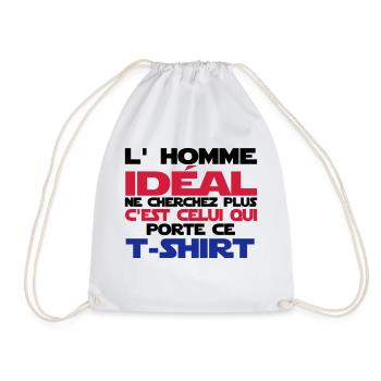 l'homme idéal - Sac de sport léger - blanc - Devant
