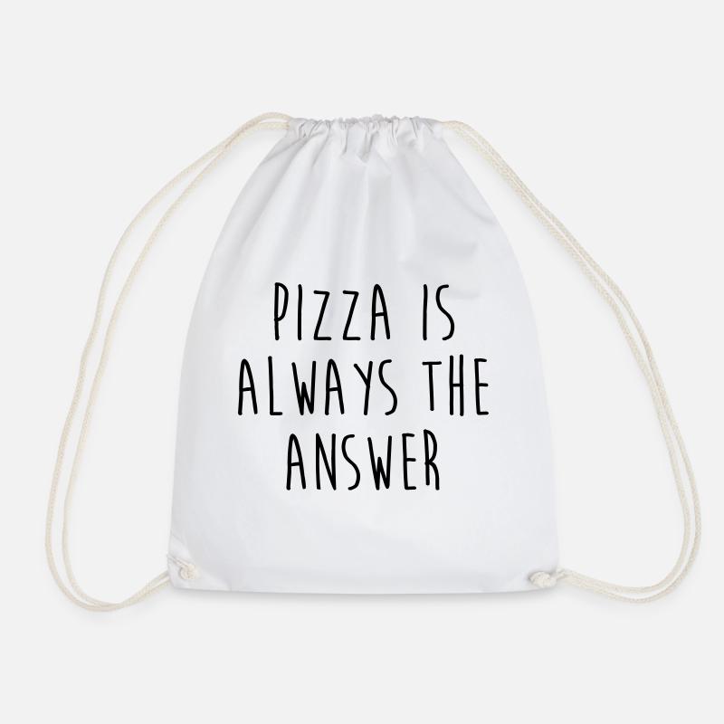 Pizza is always the answer - Turnbeutel - Weiß