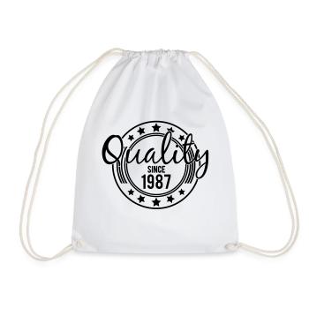 Birthday - Quality since 1987 (fr) - Sac de sport léger - blanc - Devant