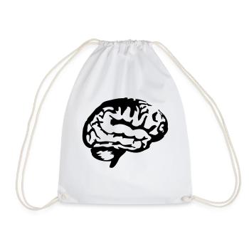 gehirn__f1 - Drawstring Bag - white - Front