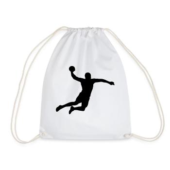 Handball Player Handballer Ballsport Club Club - Drawstring Bag - white - Front