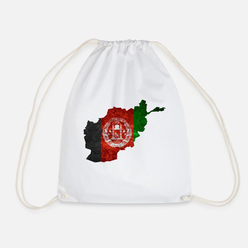 Drapeau afghan - Sac de sport léger - blanc