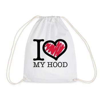i_love_my_hood_c2 - Turnbeutel - Weiß - Vorne