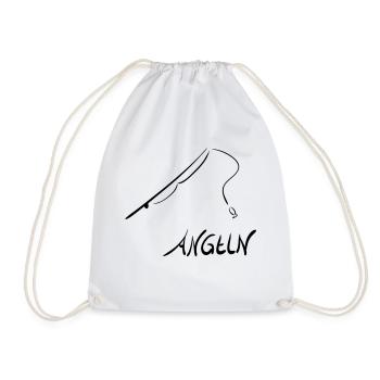 angeln - Turnbeutel - Weiß - Vorne