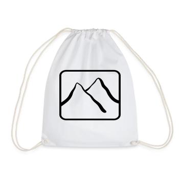 apres ski - Drawstring Bag - white - Front