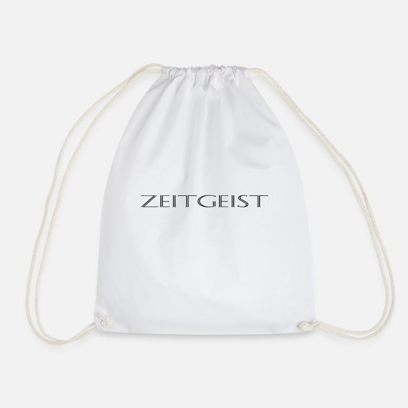 Zeitgeist - Drawstring Bag - white